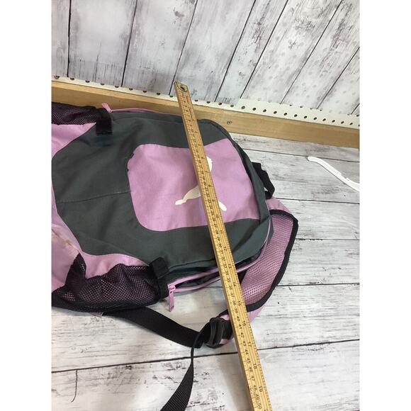 PUMA backpack.   Gray and pink color.   Padded and adjustable shoulder straps. - Picture 8 of 8